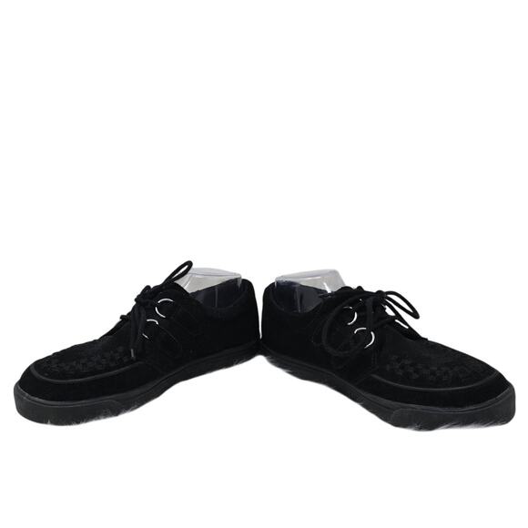 TUK/ T.U.K Suede Leather Creeper Black Goth Punk Grunge Sneakers M 7 - W 9 - Picture 2 of 8
